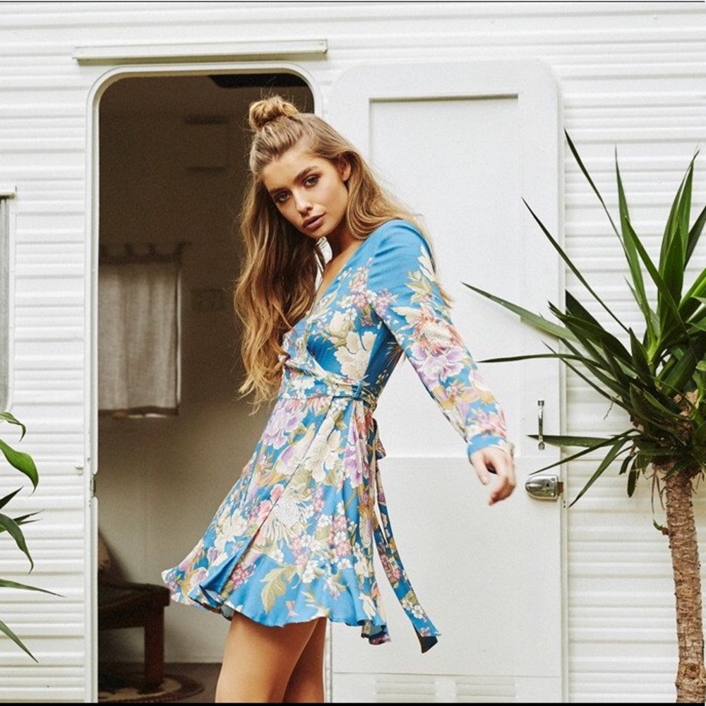 Spell & Gypsy Collective Blue Skies Mini Wrap Blue
